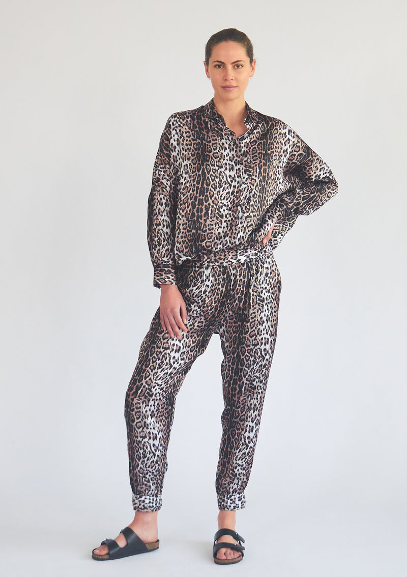 Mela Purdie Wild Stripe Animal Print Limitless Shirt