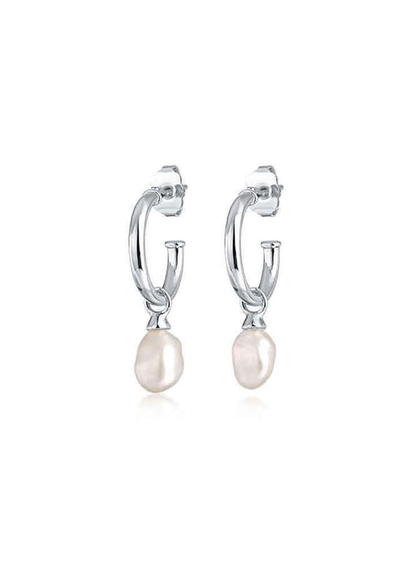 Mariah Pearl Charm Earrings
