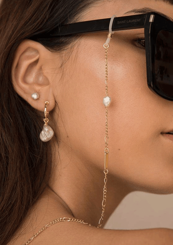 Mariah Pearl Charm Earrings