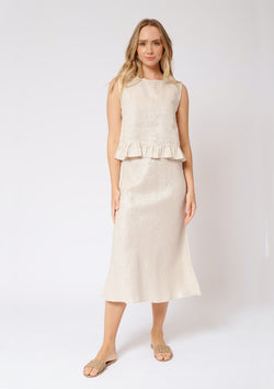 Alessandra Midi Bias Cut Skirt