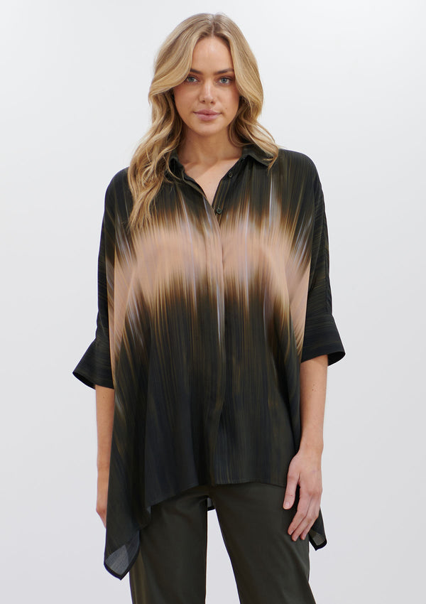 Mela Purdie Aniseed Print Silk Panama Shirt
