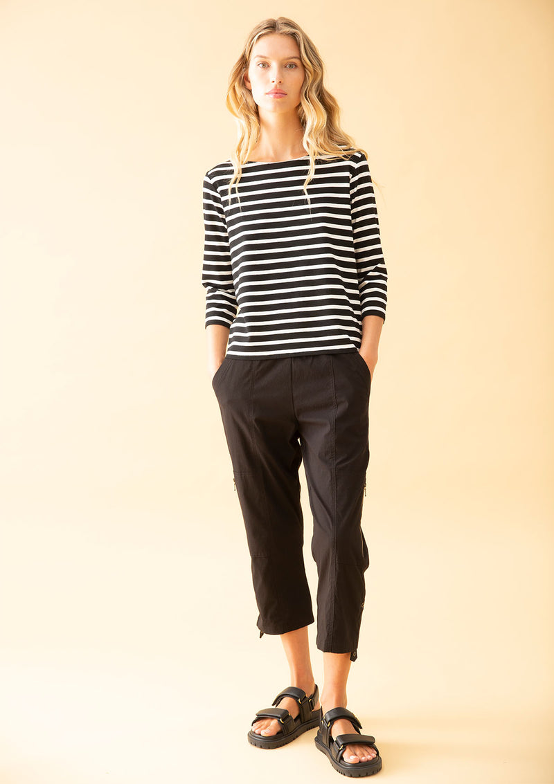 Mela Purdie Fondant Stripe Relaxed Boatneck