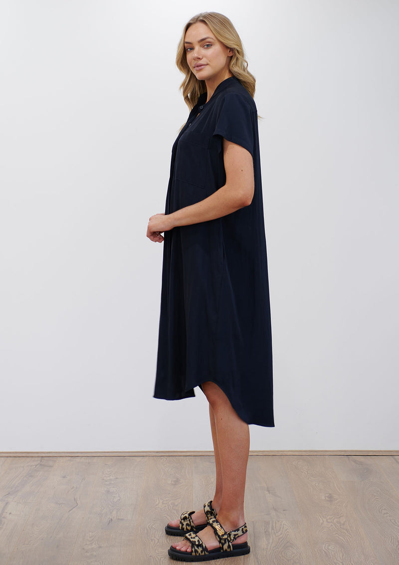 Mela Purdie Mache Short Sleeve Pocket Dress