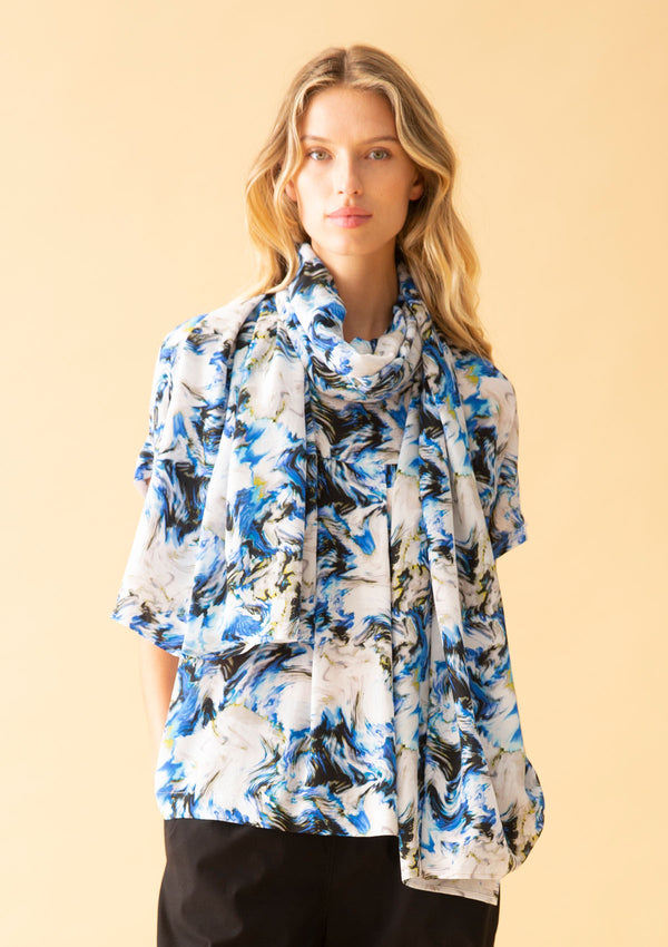 Mela Purdie Atoll Print Silk Breeze Scarf