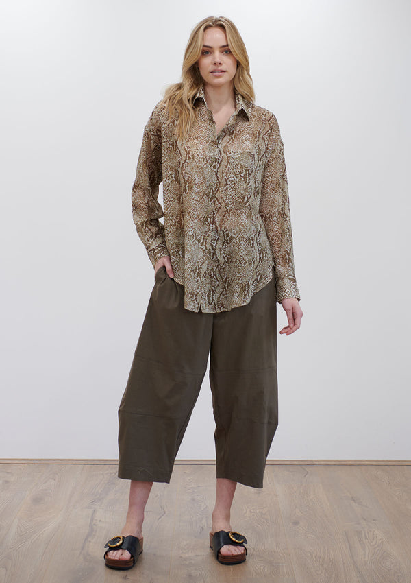 Mela Purdie Reptile Silk Cotton Hero Shirt