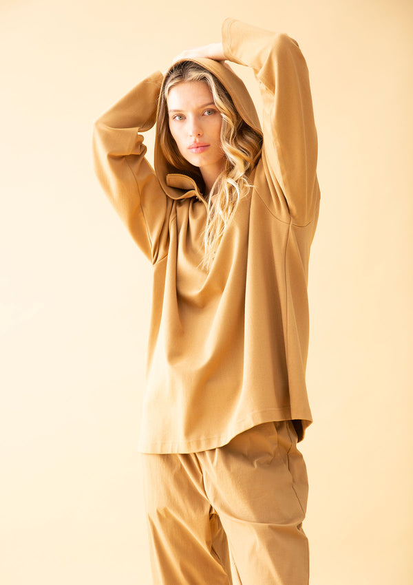 Mela Purdie Polished Ponte Half Zip Hoodie