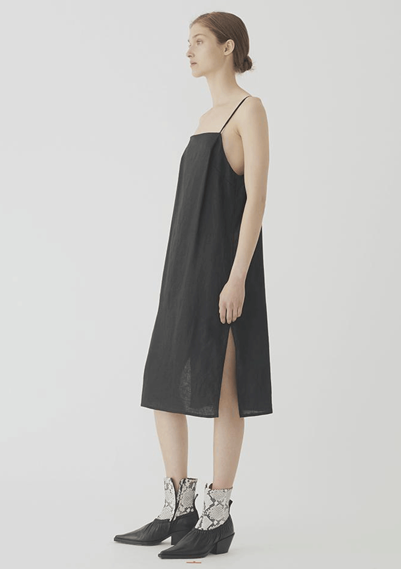 Matin Studio Square Neck Dress Black