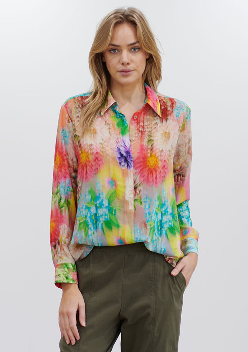 Mela Purdie Hothouse Floral Silk Soft Shirt