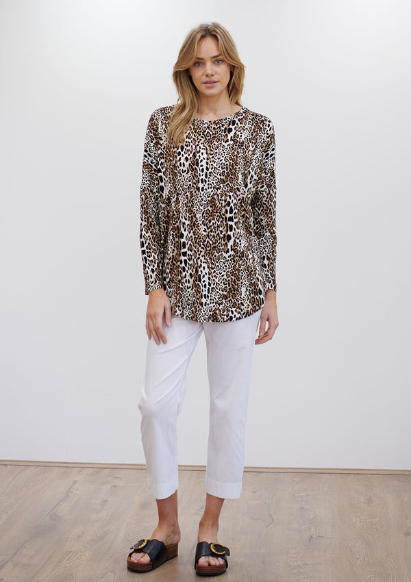 Mela Purdie Geo Animal Single Knit Crest Sweater