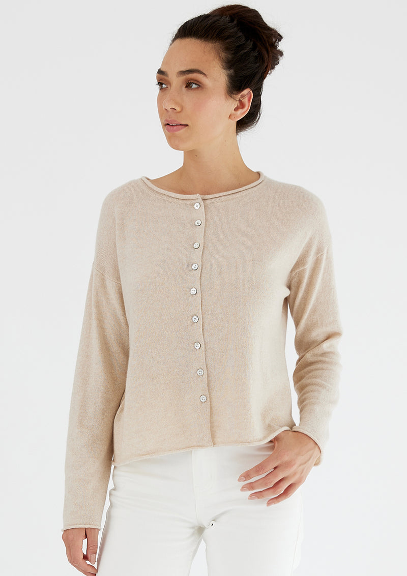 Mia Fratino Pure Reversible Button Cardigan