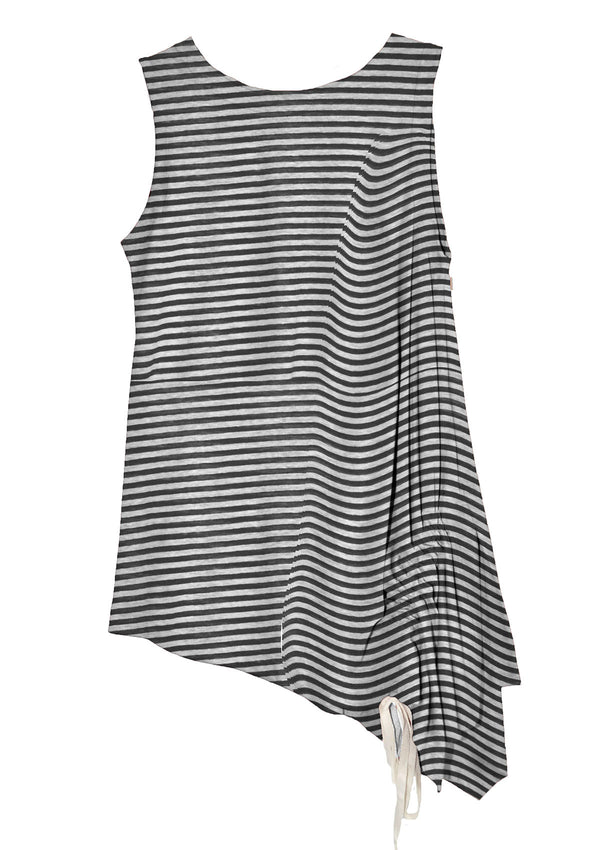 POL Clothing Aria Linen Stripe Tank