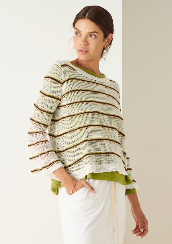 POL Clothing Willa Striped Knit