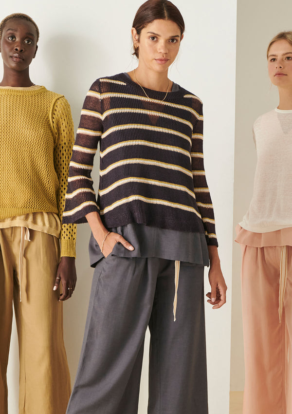 POL Clothing Willa Striped Knit