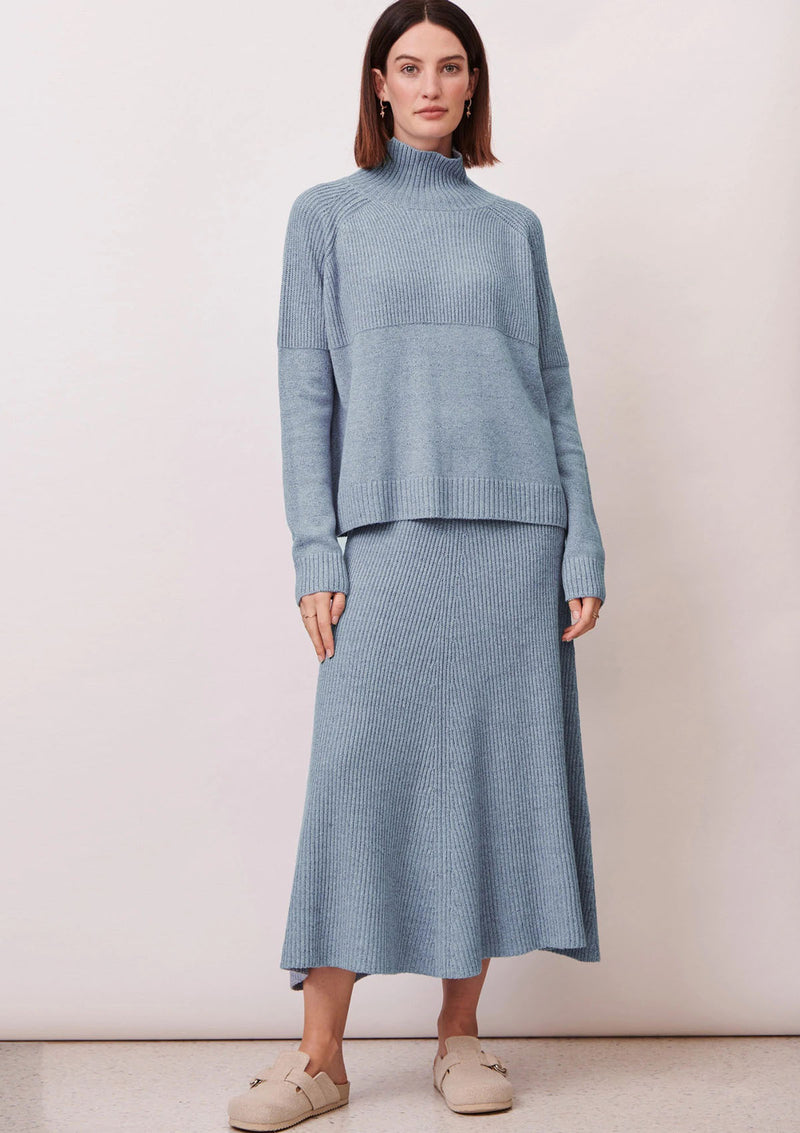 POL Clothing Nimbus Ribbed Skirt