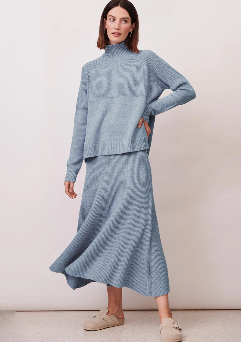 POL Clothing Nimbus Ribbed Skirt