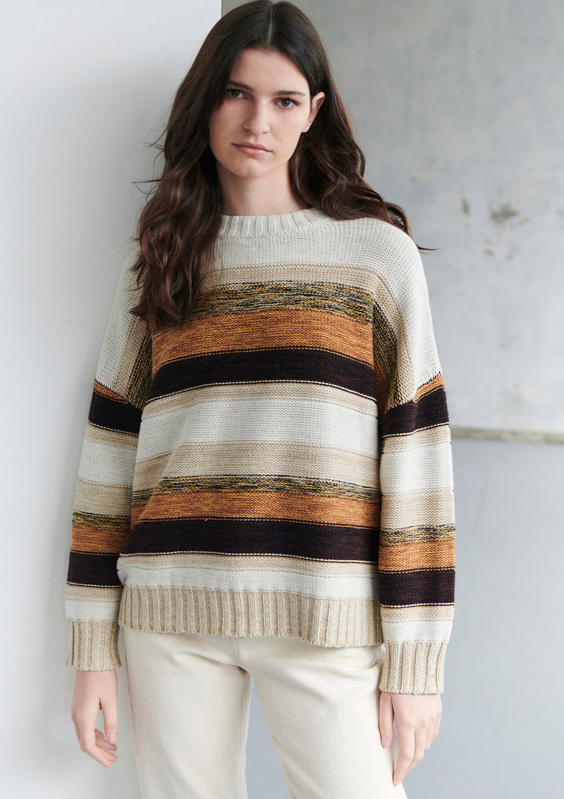 POL Clothing Tori Multi Stripe Knit