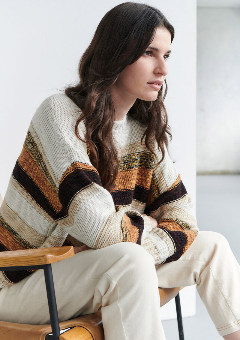 POL Clothing Tori Multi Stripe Knit