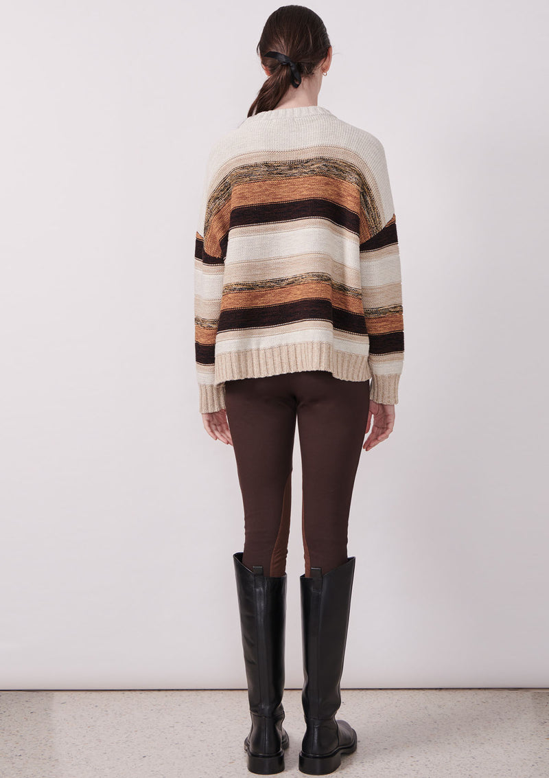 POL Clothing Tori Multi Stripe Knit