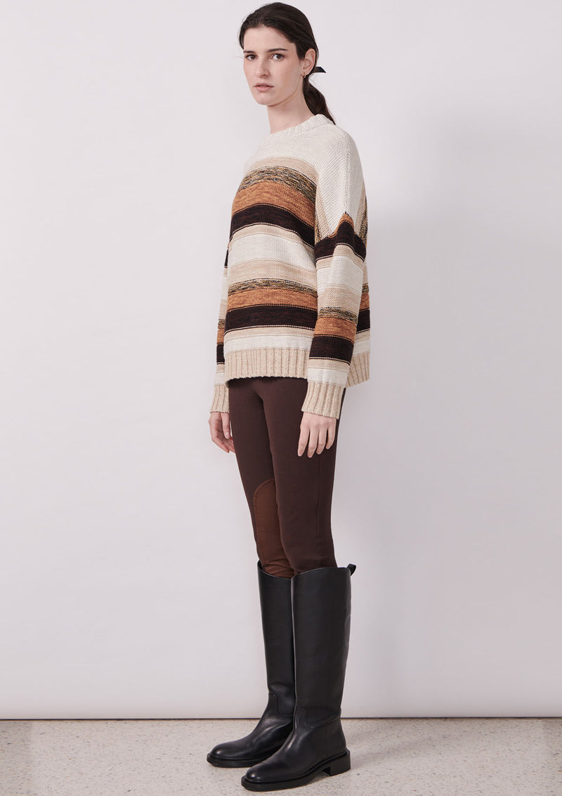 POL Clothing Tori Multi Stripe Knit