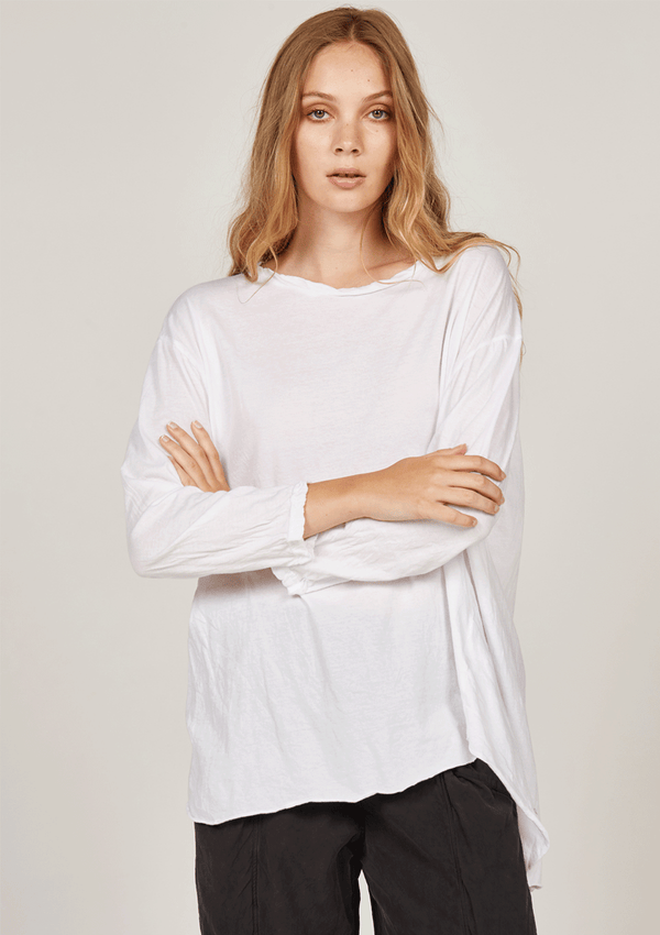 Primness Cotton Jersey LS Blanc