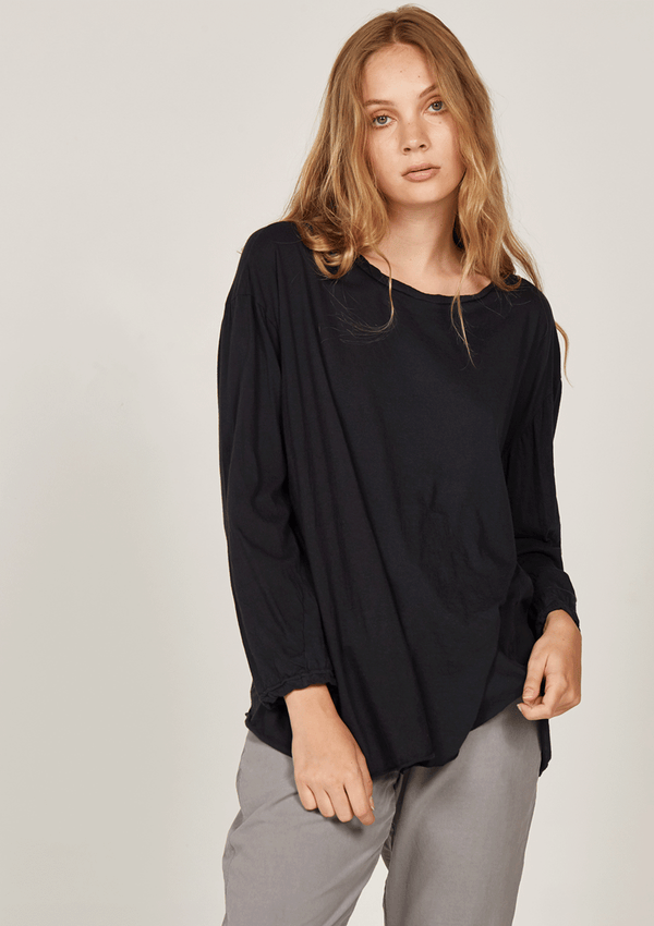 Primness Cotton Jersey LS Noir