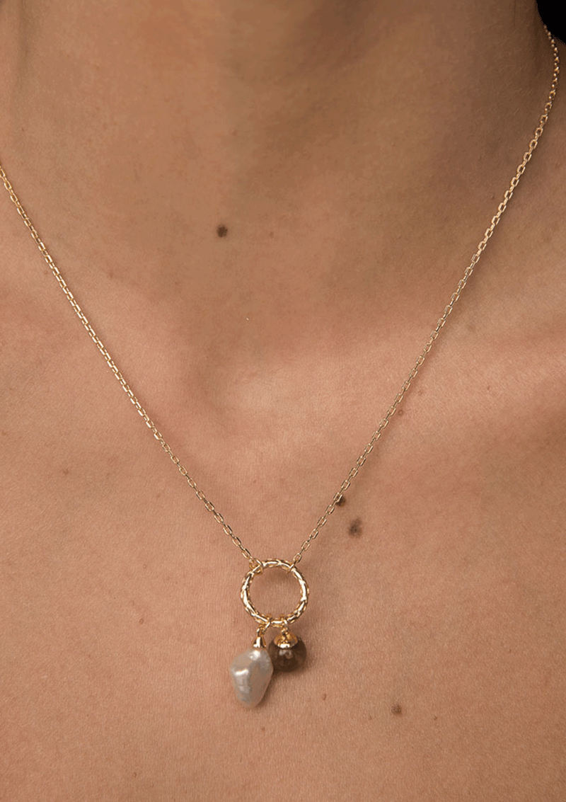 F+H Right On Smokey Quartz Necklace