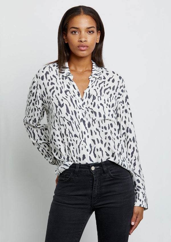 Rails Rocsi Ivory Cheetah Shirt