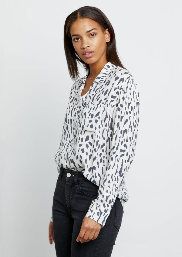 Rails Rocsi Ivory Cheetah Shirt