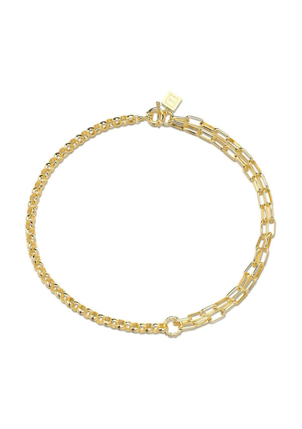 F+H Slash Double Chain Necklace