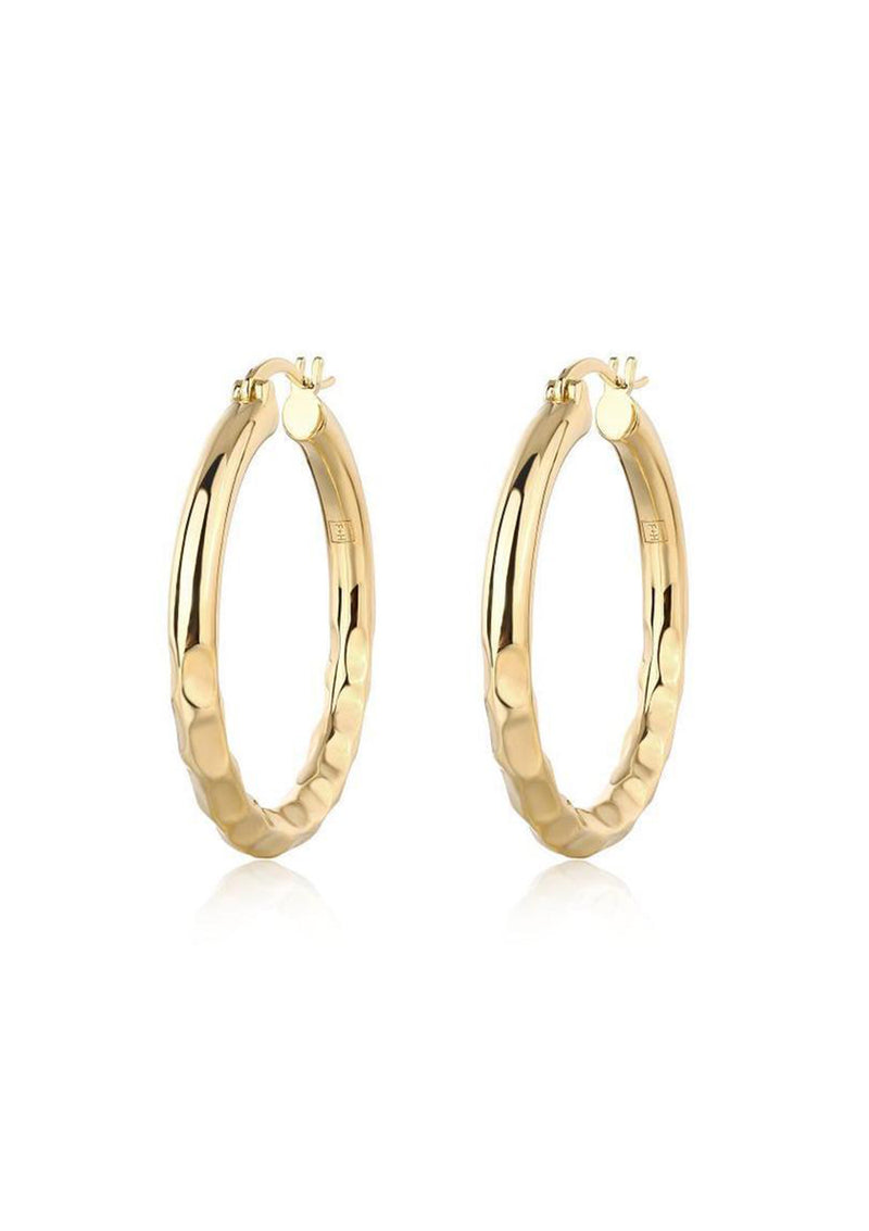 F+H Easy Ride Hammered Hoops Small