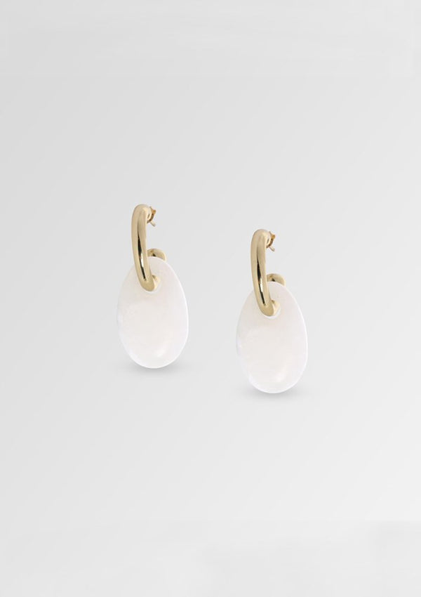 Dinosaur Designs Small Rock Hoop Earring