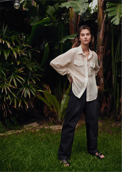 Matin Studio Pocket Shirt White