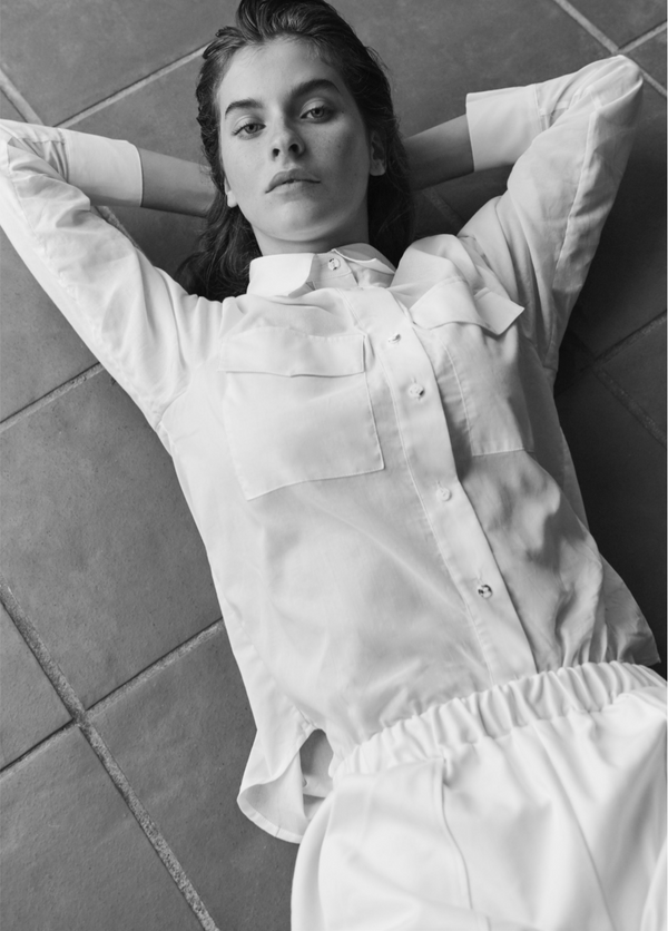 Matin Studio Pocket Shirt White