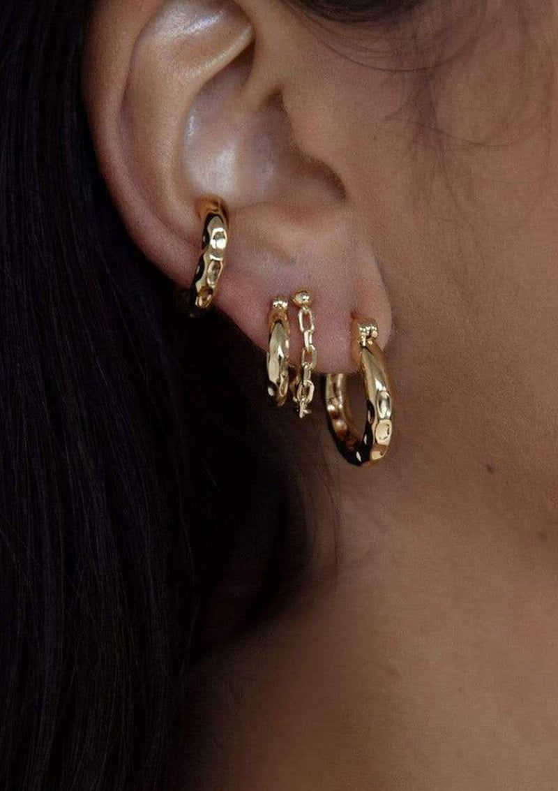 F+H Thickk Ride Hammered Hoops