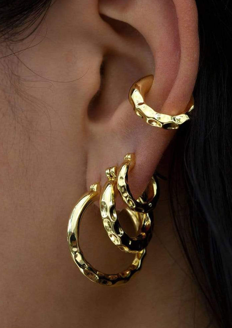 F+H Thickk Ride Hammered Hoops