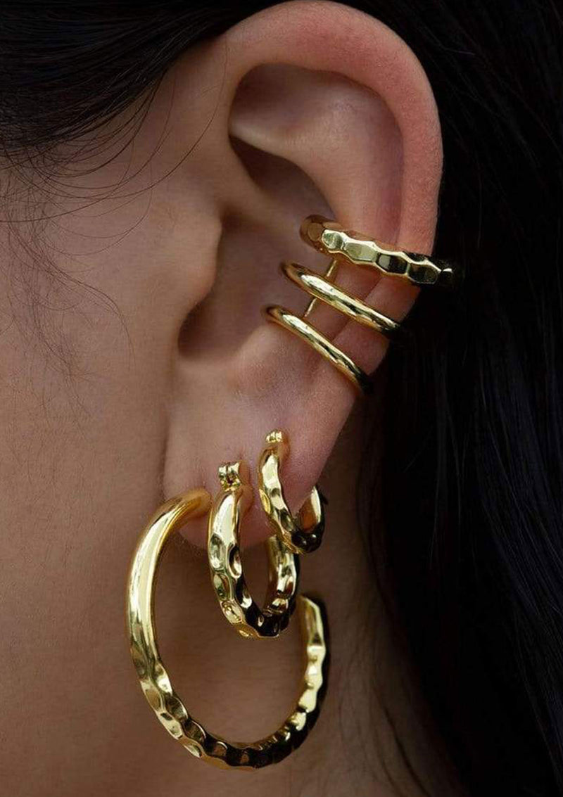 F+H Thickk Ride Hammered Hoops