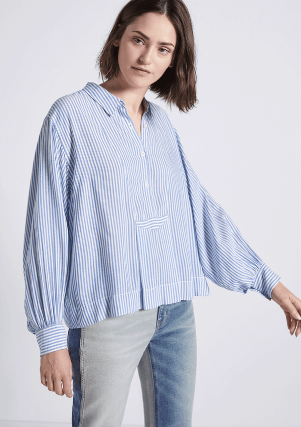 Current Elliot The Emmy Blouse Summer Stripe