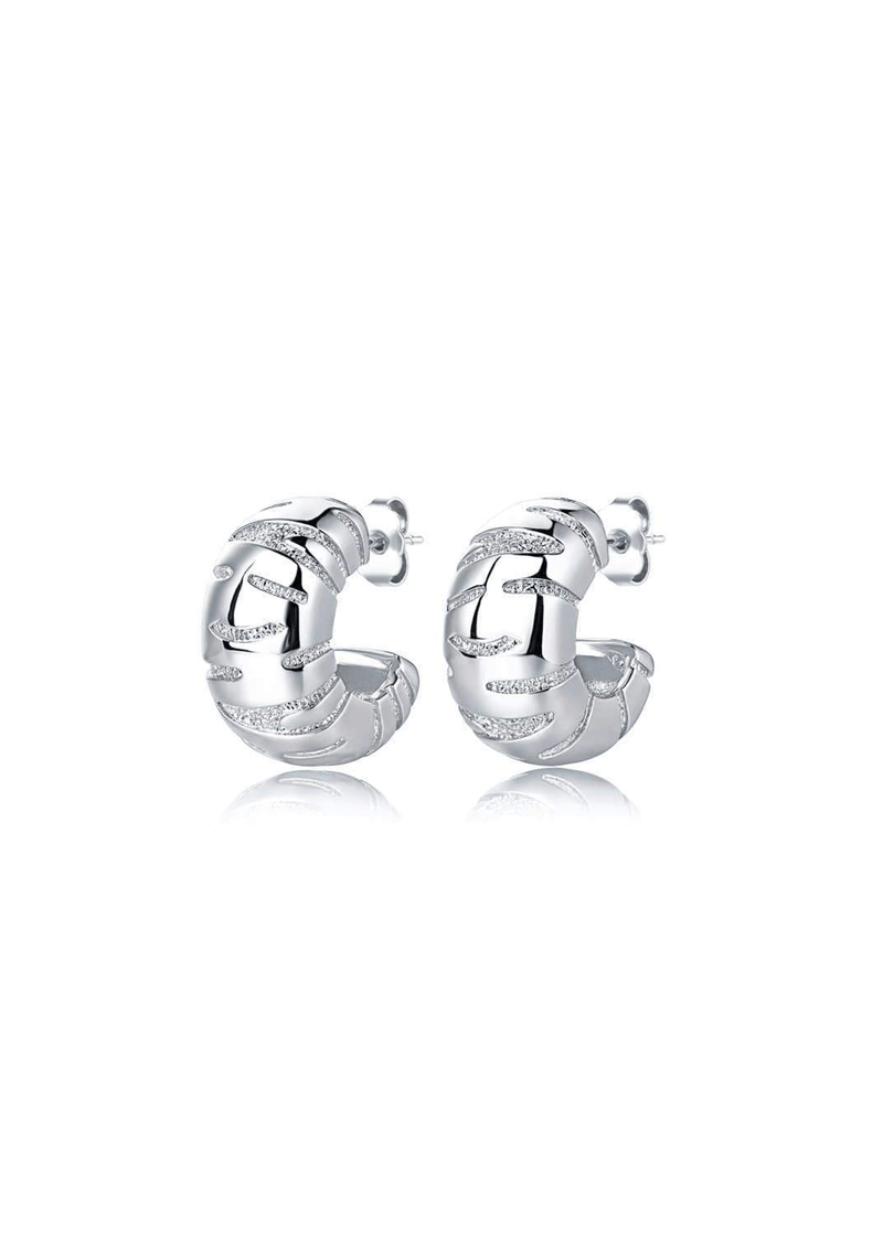 F+H Tiger Hoop Earrings