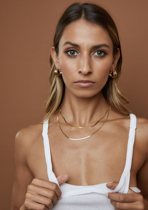 Porter Jewellery Hailey Snake Necklace 3mm