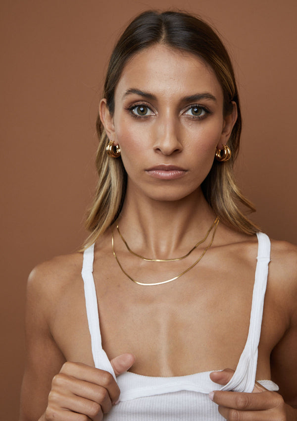 Porter Jewellery Hailey Snake Necklace 4mm