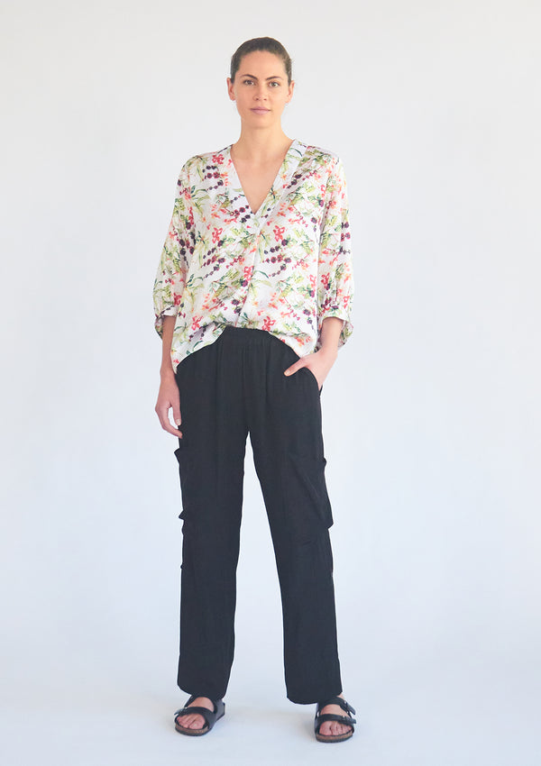 Mela Purdie Honeysuckle Floral Print Verandah T