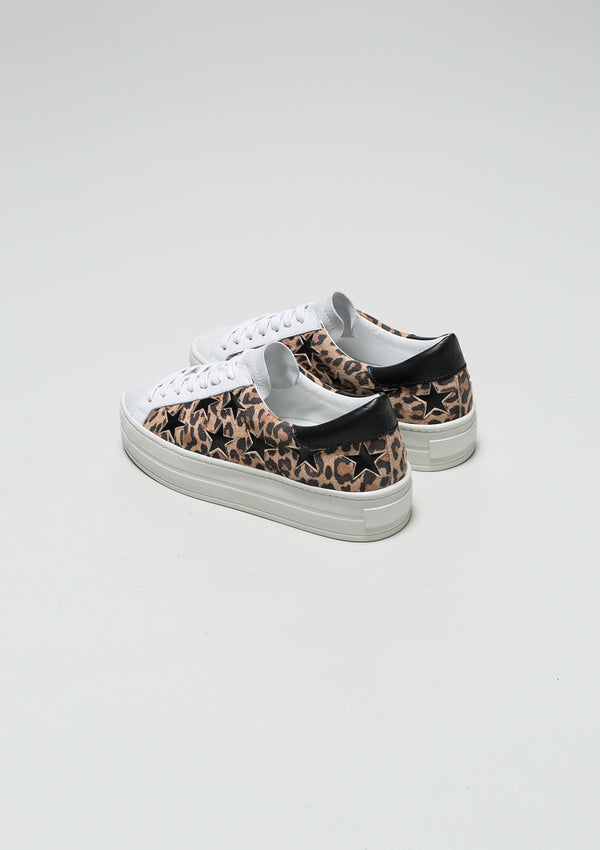 DOF Bella Leopard Suede Sneaker