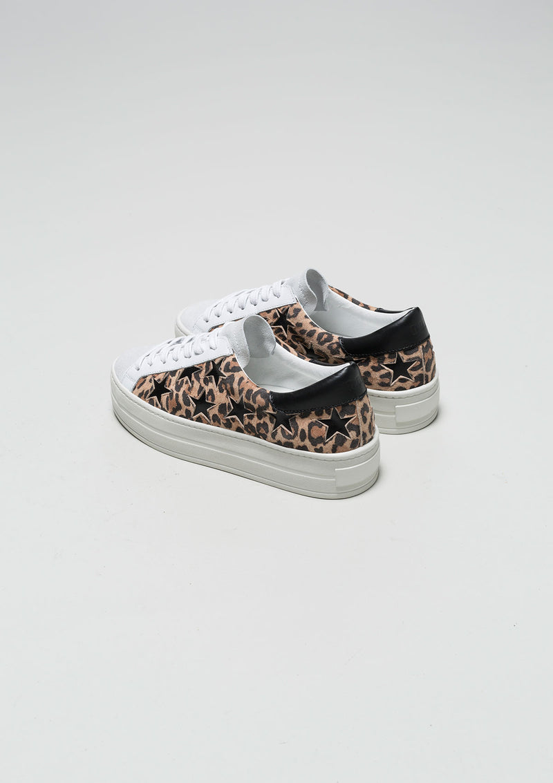 DOF Bella Leopard Suede Sneaker