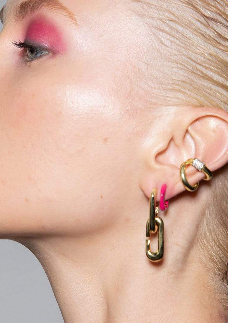 F+H Synth Enamel Earrings - Small