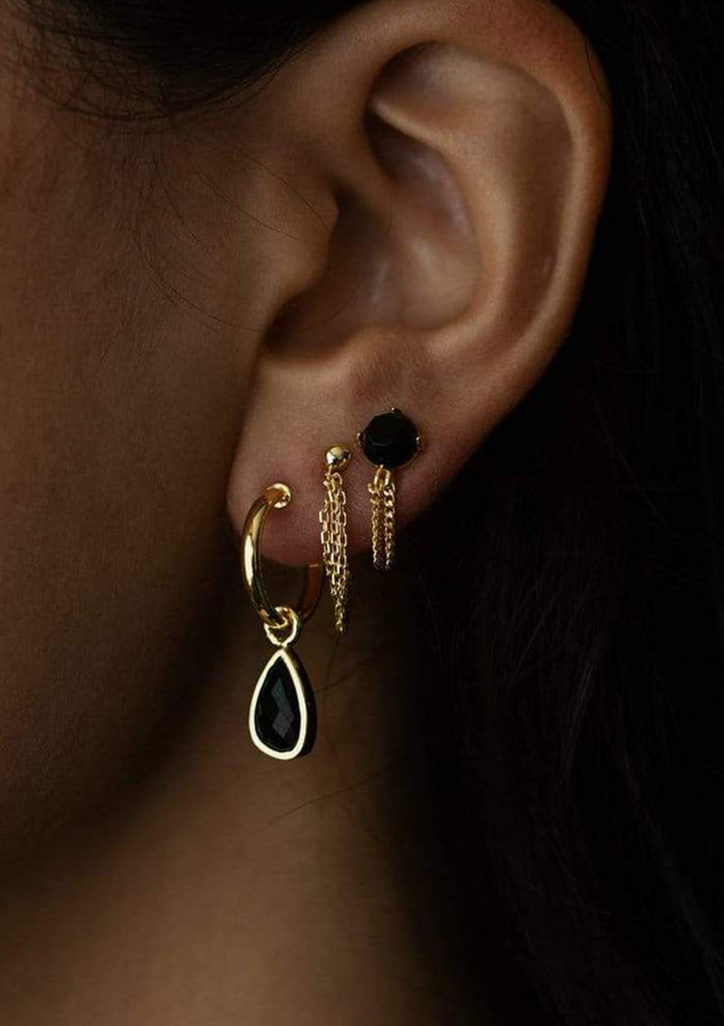Morrison Onyx Charm Earrings