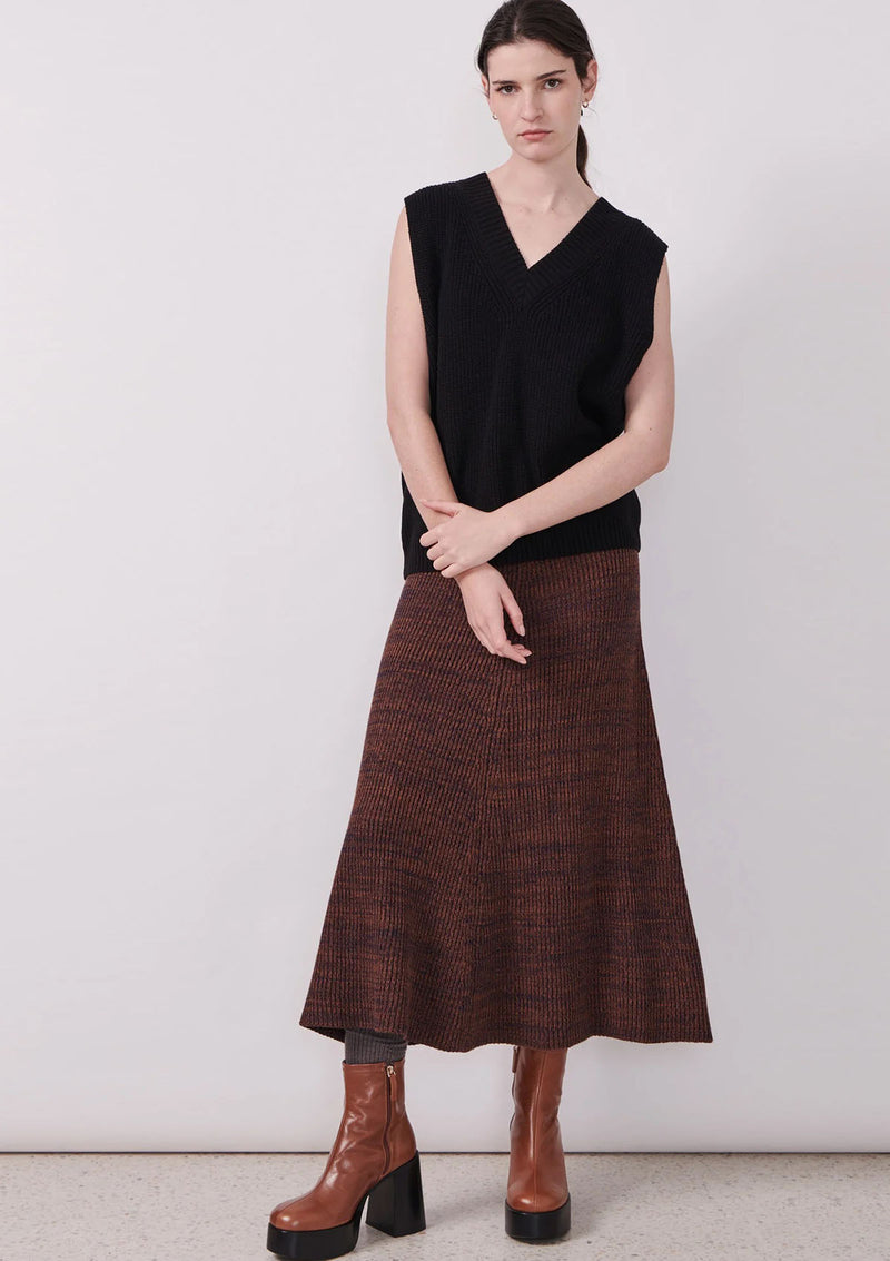 POL Clothing Field Ribbed Skirt