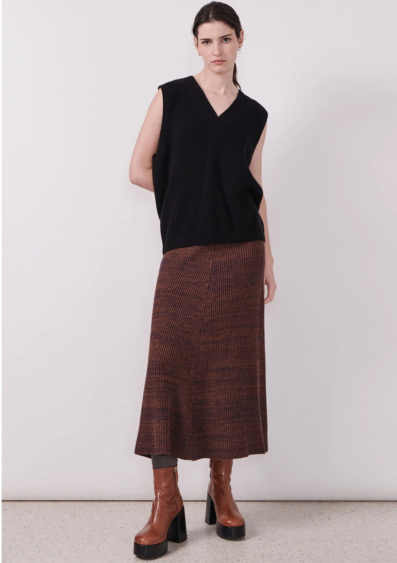 POL Clothing Field Ribbed Skirt