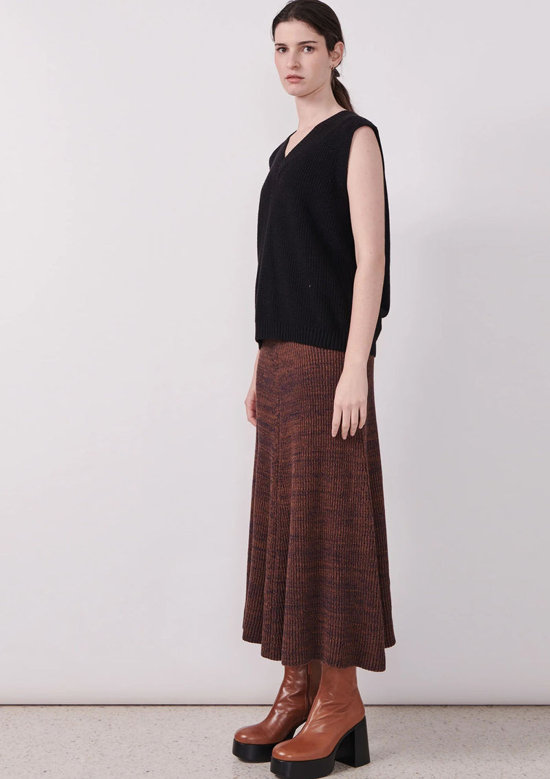 POL Clothing Field Ribbed Skirt