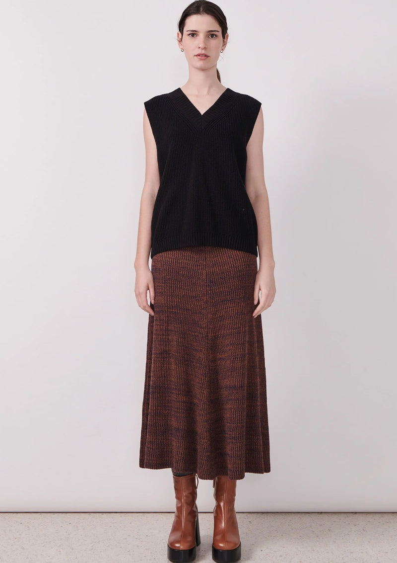 POL Clothing Field Ribbed Skirt